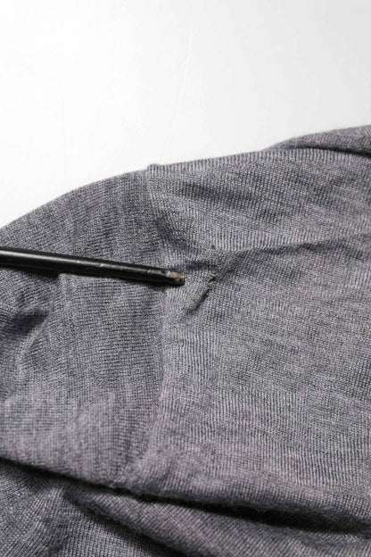 Gray Cashmere V-Neck Men Pullover Sweater