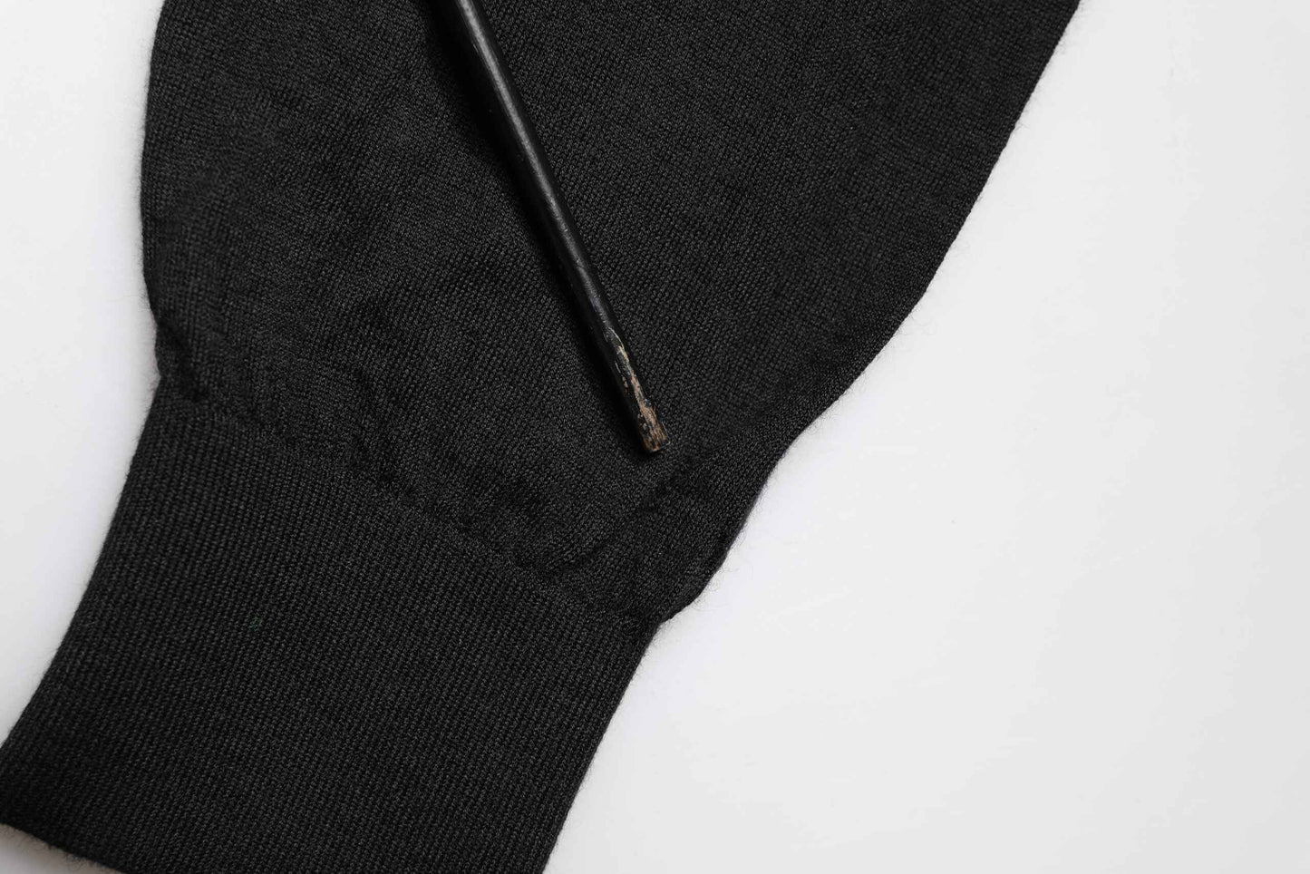 Black Cashmere V-Neck Men Pullover Sweater