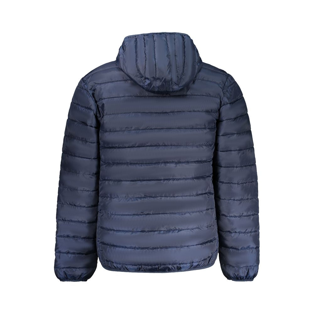 Blu Polyester Men's Jacket
