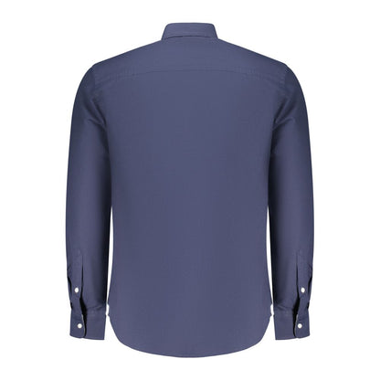 Blu Cotton Men Shirt