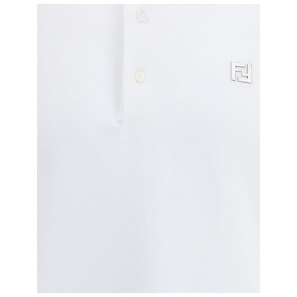 White Cotton Polo Shirt