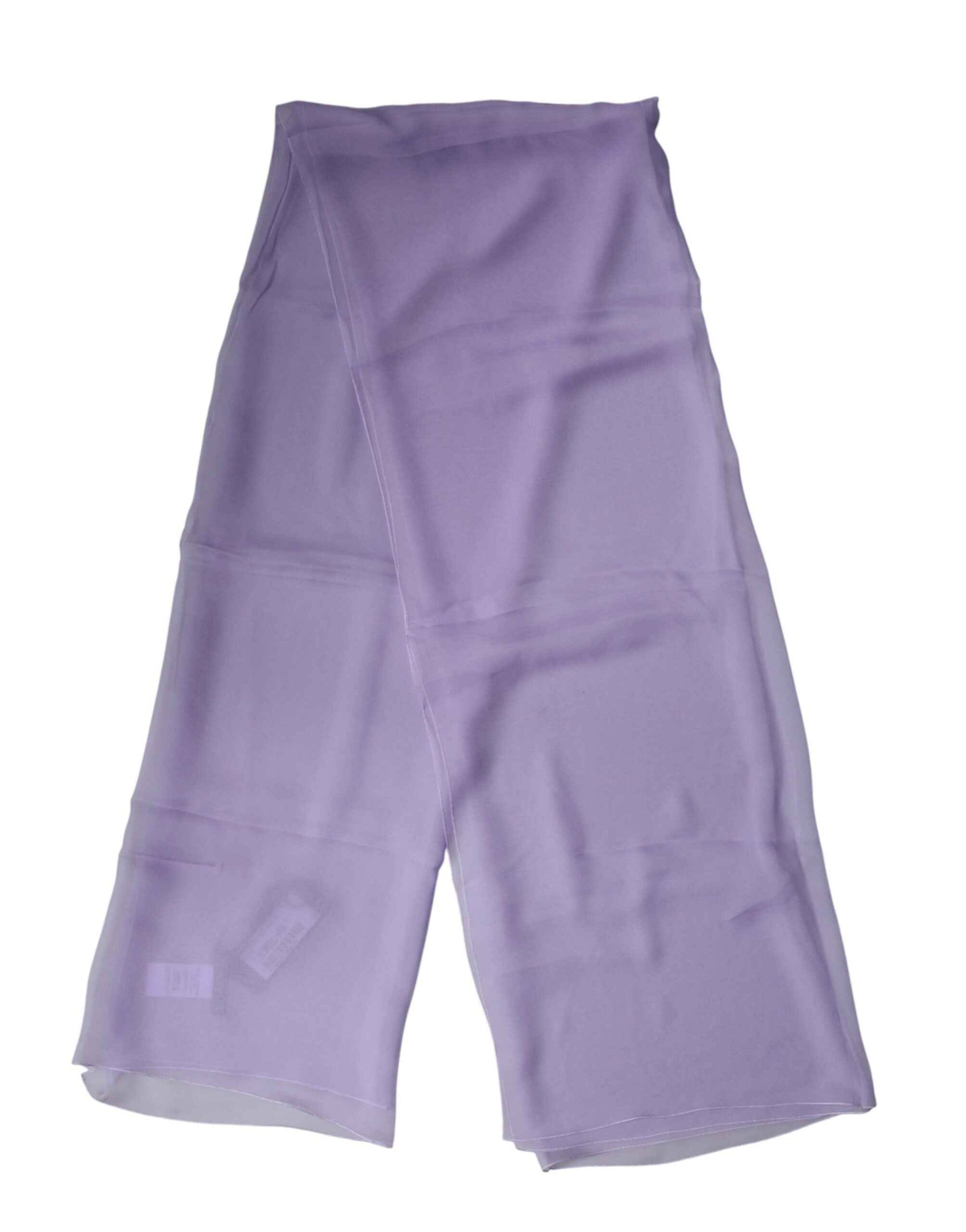 Purple Stole Silk Neck Wrap Shawl Men Scarf