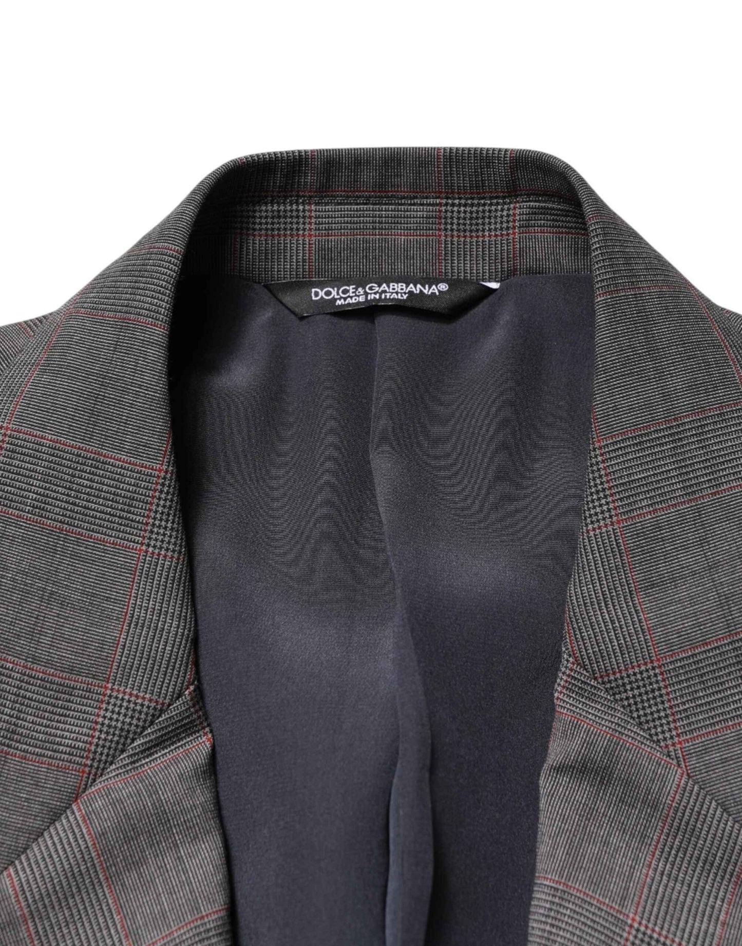 Gray Wool Single Breasted 2 Button Blazer