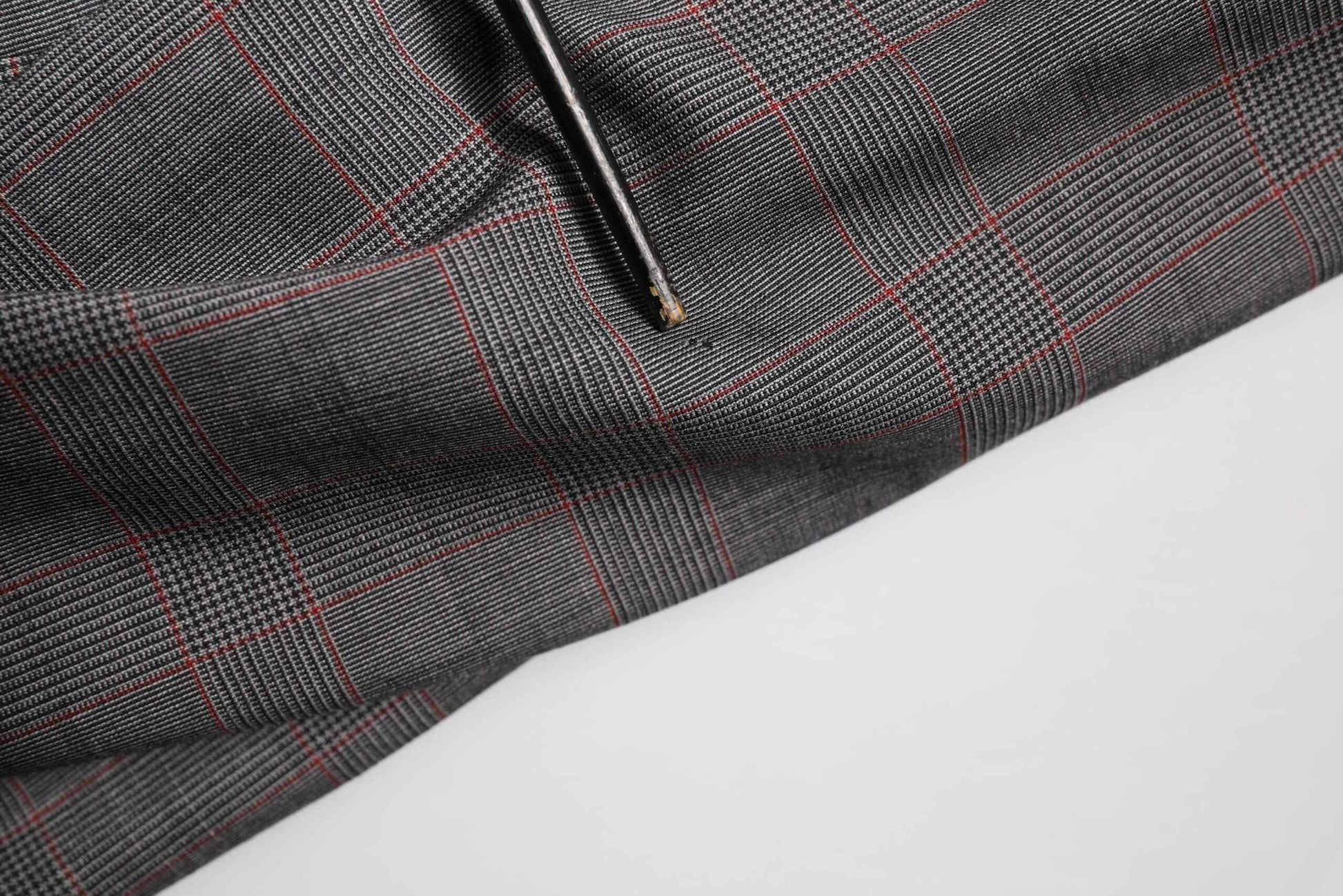 Gray Wool Single Breasted 2 Button Blazer