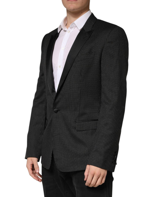 Dark Gray Fantasy Single Breasted Jacket Blazer