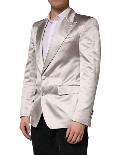 Silver SICILIA Single Breasted Jacket Blazer