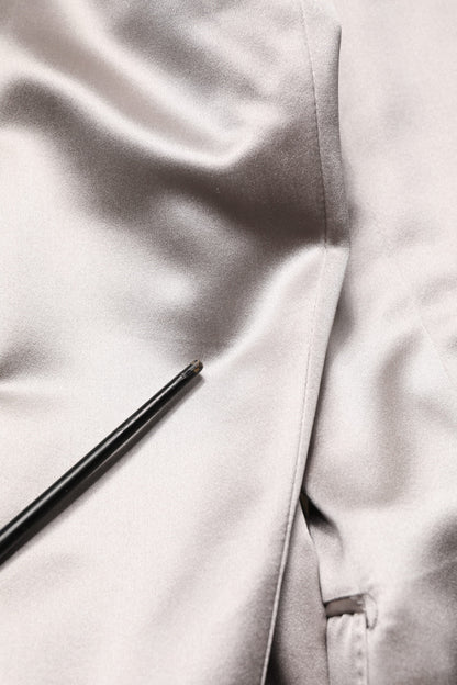 Silver SICILIA Single Breasted Jacket Blazer