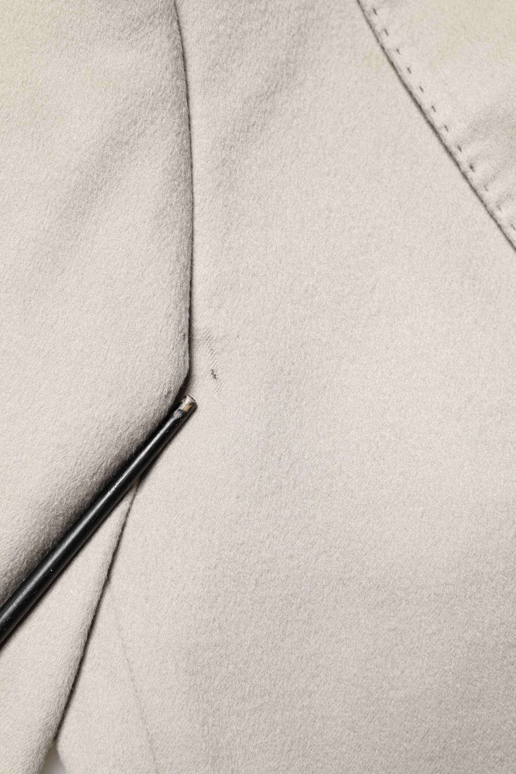Gray Cashmere Single Breasted Jacket Blazer