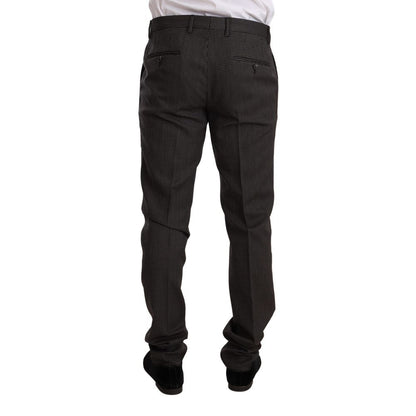 Black Virgin Wool Two-Piece Suit