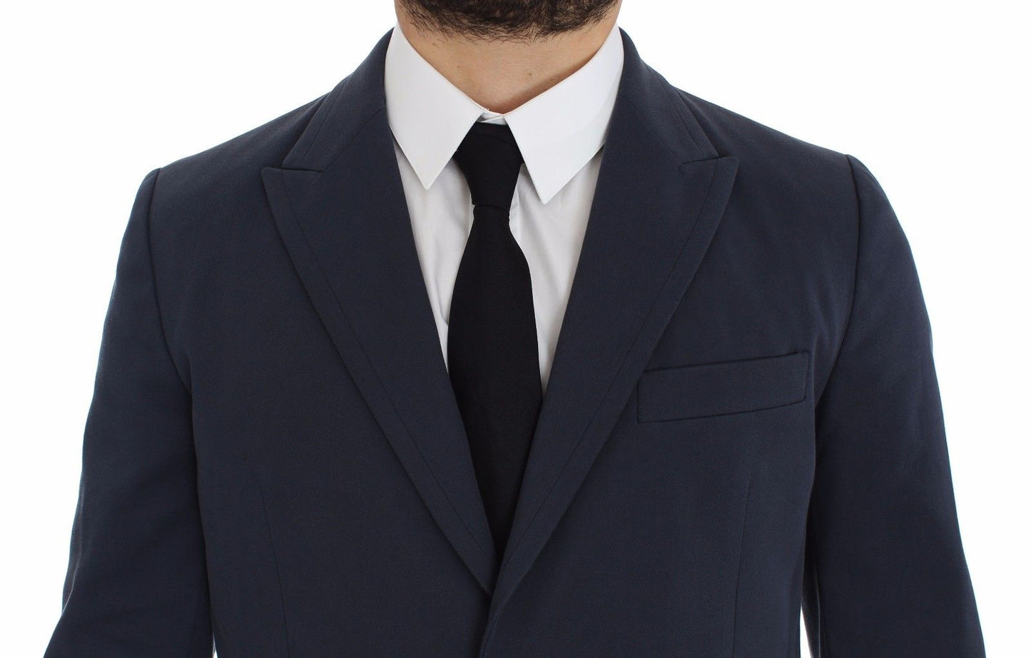 Blue Cotton Stretch Casual Blazer Dolce & Gabbana
