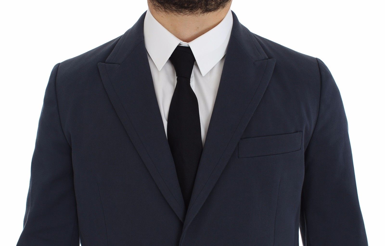 Blue Cotton Stretch Casual Blazer Dolce & Gabbana