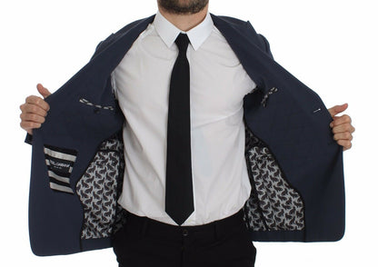 Blue Cotton Stretch Casual Blazer Dolce & Gabbana