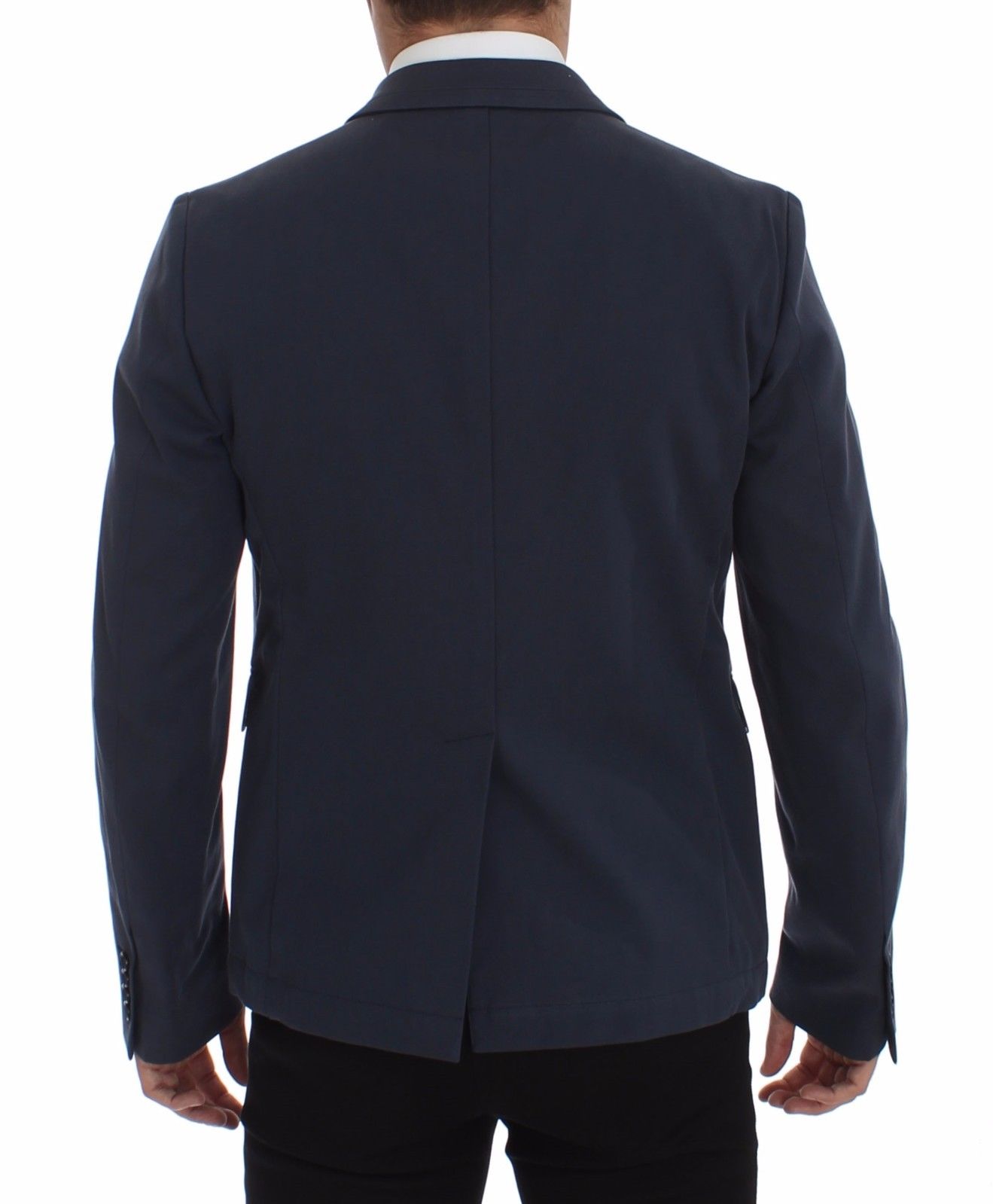 Blue Cotton Stretch Casual Blazer Dolce & Gabbana